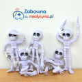 Wyginany szkielet, zabawka antystresowa, radiologia, radiologiczny, radio logo