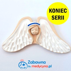 Ceramiczny średni opiekun medyczny na skrzydłach