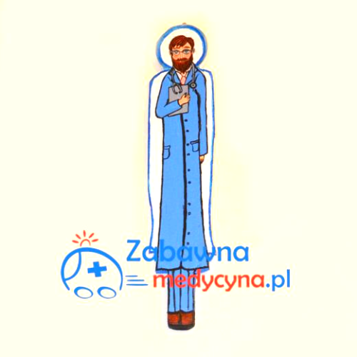 Anioł Doktora Nauk Medycznych, Anioł Profesora, Anioł wyróżnienie dla lekarza, prezent dla doktoranta nauk medycznych, gadżet medyczny, ręcznie wykonany w Polsce!
