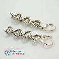 Kolczyki DNA, kolczyki spirala DNA, podwójna helisa DNA, biżuteria medyczna, biżuteria dla medyka