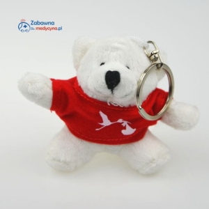 Miś brelok Położna mała maskotka położnej