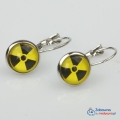 kolczyki radiologiczne kolczyki dla radiologów biżuteria radiologiczna biżuteria radio radiologiczny radiologia radiologiczny kolczyki dla Pani Radiolog kolczyki radiologiczne kolczyki znak promieniowania znak promieniować prezenty