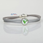 Minimalistyczna bransoletka z rzemieni WETERYNARIA