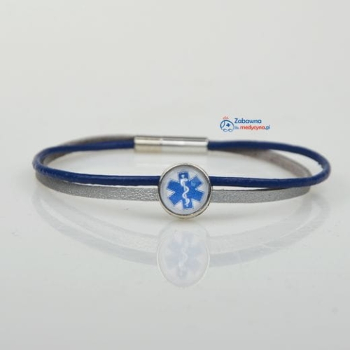 Minimalistyczna bransoletka z rzemieni ESKULAP