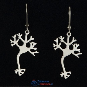 NEURON kolczyki autorskie dla Pani Fizjoterapeutki srebro 925