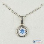 Naszyjnik medalik FIZJOTERAPEUTA