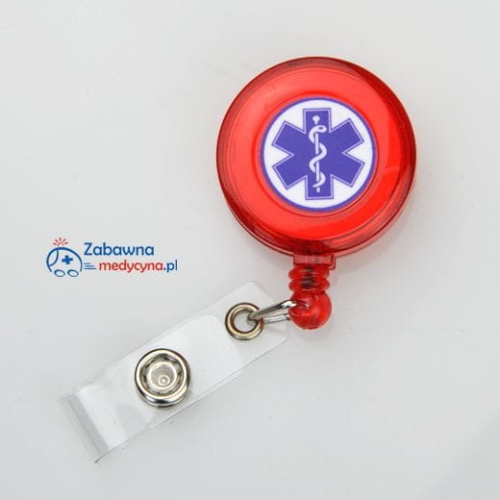 Brelok rozciągany ESKULAP eskulap lekarz doktor ratownik ratowniczka ratownictwo szpital studia medyczne praktyki w szpitalu zawieszka do identyfikatora zawieszki medyczny ski-pass medyczny skipass medyczny medycyna identyfikatory