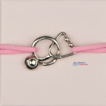 Bransoletka dla lekarki z rzemieni STETOSKOP