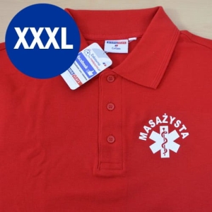 BAZAREK - Polo męskie MASAŻYSTA rozmiar XXXL (WYP152)