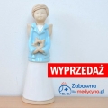 Średni Ceramiczny Anioł Fizjoterapeutka prezent fizjoterapeutka, super hit kobieta fizjo, physio 2022 PL, polska fizjoterapeutka, gadżety dla fizjoterapeutów, wyposażanie gabinetu fizjoterapii, fizjoterapia, masażysta