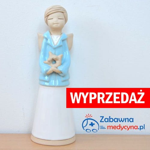Średni Ceramiczny Anioł Fizjoterapeutka