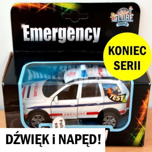 Oryginalny model w skali 1-34 samochodu Volvo XC90 - Pogotowie Ratunkowe polski ambulans Ratownictwo Medyczne.