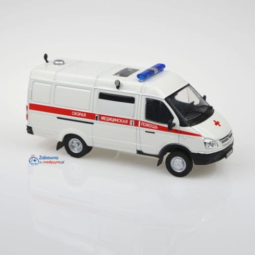 Rosyjska karetka - karetka, karetki, model karetek, ratownik, ratownictwo, RM, PRM, prezent dla ratownika, prezent dla ratowniczki, Kwalifikowana Pierwsza pomoc,
