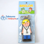 Brelok lekarz 3 d plastikowy