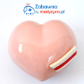 Ceramiczne serduszko z czepkiem położniczym, prezent dla położnej, gadżet dla położnej, upominek dla położnej, pudełeczko na skarby.