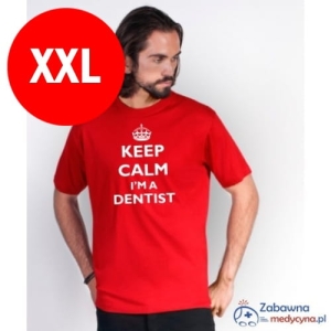 BAZAREK - T-shirt męski KEEP CALM I'M A DENTIST