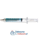 WYPRZEDAŻ - Długopis strzykawka niebieska