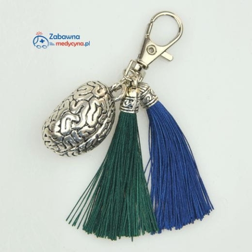 Brelok MÓZG z chwostami mózg breloki dla neurologa psychiatry neurologopedy neurologopedia logopeda psycholog studia medyczne student medycyny studentka medycyny  anatomia anatomiczny mózg brelok do kluczy