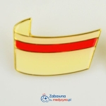 WYPRZEDAŻ - Czepek przypinka położniczy złote wykończenie