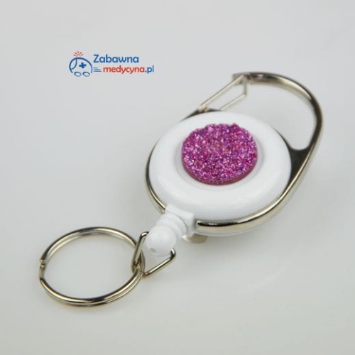 Ski-pass PREMIUM (kółko) błysk - ergonomia w pracy medycznej. Błyskotki dla medyka.