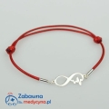 bransoletka dla pielęgniarki-medyk nieskończoność-znak nieskończoności medycyny-linia życia nieskończoność-śmierć- serce 2022-krew 2022-ratownik-ratownictwo-lekarka-doktor prezent-medic prezent