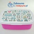 Pudełko śniadaniowe ZABAWNA MEDYCYNKA, śniadaniówka dla medyka, śniadaniówka pielęgniarki