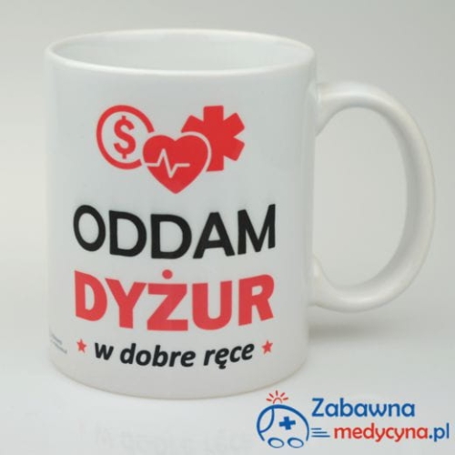 KUBEK ODDAM DYŻUR HIT - dyżur, sprzedaż dyżurów, szpital, oddział szpitalny, karetka, eskulap, lekarz dyżurny