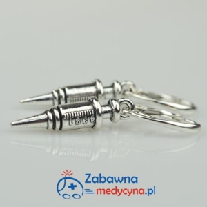 Kolczyki strzykawki Pielęgniarki