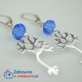 Kolczyki NEURON i SWAROVSKI bicone sapphire srebro 925 genetyka neuron DNA kolczyki kolczyki medyczne medyczne kolczyki kolczyki svarovski kolczki swarowski kolczyki srebro 925 elegancka biżuteria medyczna kolczyki przewodnictwo nerwowe