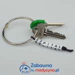 Brelok kółko na dużą licznę kluczy do SZPITALA