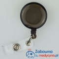 brelok skipass czarny Brelok rozciągany idealny do pracy w szpitalu przychodni hospicjum wszędzie tam, gdzie trzeba podpiąć identyfikator i co rusz otwierać nim drzwi breloczek do kluczy breloki do identyfikatora hit medyczny szpital