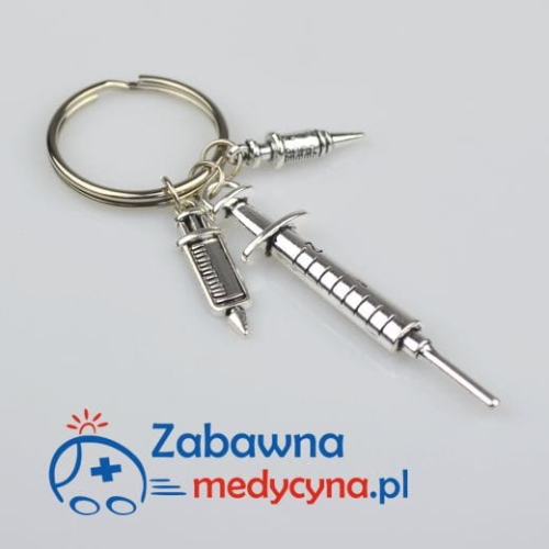 Brelok medyka - zestaw strzykawek. gadżet dla medyka idealny na prezent dla Pielęgniarki, Lekarki, Ratownika czy Studentki Medycyny.