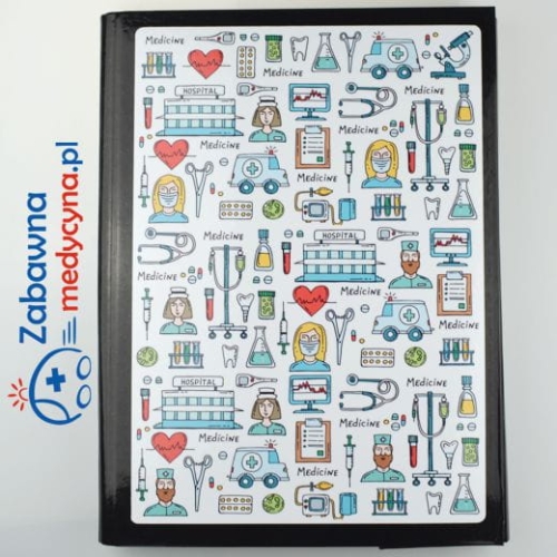 Teczka Zabawna Medycynka! Teczka medycynka studia i prezenty dla studentki medycyny, studentka fizjoterapii gadżety prezent, fizjoterapia hit, teczka dla pielęgniarek, teczka dla opiekunki,  masażystka, psycholog teczka do gabinetu