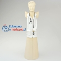 Duży ceramiczny anioł dla lekarza