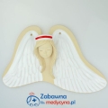Ceramiczna duża położna na skrzydłach (do zawieszenia)