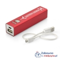 Powerbank z medycznym napisem. W zestawie wraz z kablem.