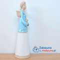 Duży Ceramiczny Anioł Fizjoterapeutka, figurka fizjoterapeutka, anioł dla fizjoterapeutki, podziękowanie dla fizjoterapeutki, prezent dla fizjoterapeutki, pomysł na prezent dla fizjoterapeutów.