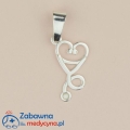 Zawieszka lekarki STETOSKOP SERDUSZKO srebro 925