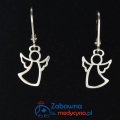 kolczyki anioł aniołek prezent kobieta prezent z aniołkiem medycyna medycynka srebro, biżuteria kolczyki medyczne nadzieja optymista psycholog neurolog lekarka studentka medycyny hit prezent kolczyk ANIOŁEK srebro 925 super