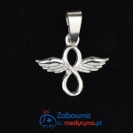 Zawieszka ANIOŁ NIESKOŃCZONOŚĆ srebro 925