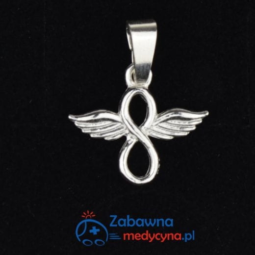 Zawieszka ANIOŁ NIESKOŃCZONOŚĆ srebro 925