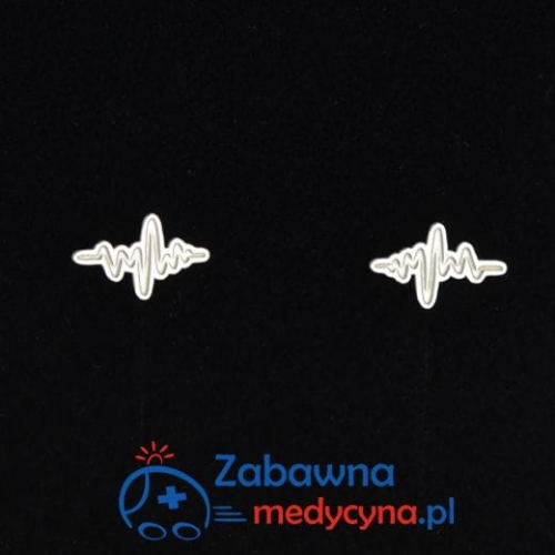 EKG linia życia kolczyk sztyft dla Pani Medyk na prezent ze srebra 925  rytm serca puls ekg srebro kolczyki medyczne prezent krótkie kolczyki Lekarka Pielęgniarka Studentka Medycyny Studentka Pielęgniarstwa Fizjoterapeutka Opiekunka
Ratowniczka