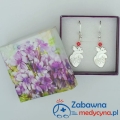 Kolczyki SERCE LUDZKIE z kryształkami SWAROVSKI srebro 925 - kolczyki srebrne serce ludzkie serce anatomiczne kolczyki srebro 925kolczyki klinika kardiochirurgii nowości 2022 dla lekarski dla kardiologa dla studentki medycyny medycyna 2022