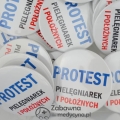 Przypinka PROTEST PIELĘGNIAREK I POŁOŻNYCH