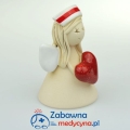 położna, polozna, anioł położna, anioł serduszko, anioł serce, studentka położnictwa, czepek położniczy, czepek położnej, czepek dla położnej, czepek położna praca, położna szpital, szkoła rodzenia, studia medyczne, czepek, czepki położna