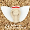 ceramiczna położna ze skrzydełkami, aniołek położna, anioł położna, figurka położna, figurka dla położnej, pomysł na prezent dla położnej, prezent dla położnej, upominek dla położnej, podziękowanie dla położnej,