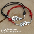 Bransoletka z grupą krwi A RH + srebro 925 plus ratownik 2022 ratownictwo karetka gadżety grupa krwi krew genetyka kod genetyczny studentka medycyny 2022 student ratownictwa kierowca opiekuna A RH plus grupa A RH + krwiodawstwo