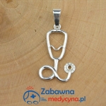 Zawieszka stetoskop 3D (srebro 925)