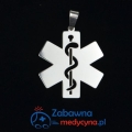 Zawieszka duża symbol ESKULAP (srebro 925)