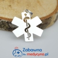 Zawieszka duża symbol ESKULAP (srebro 925)
